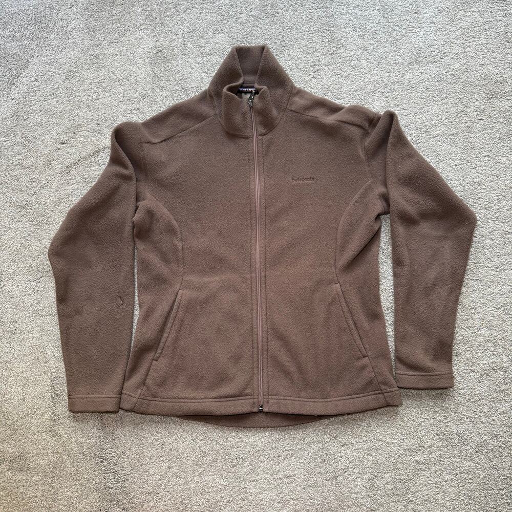 Patagonia Jacket Womens Synchilla Fleece Jacket Full Zip Brown Size M